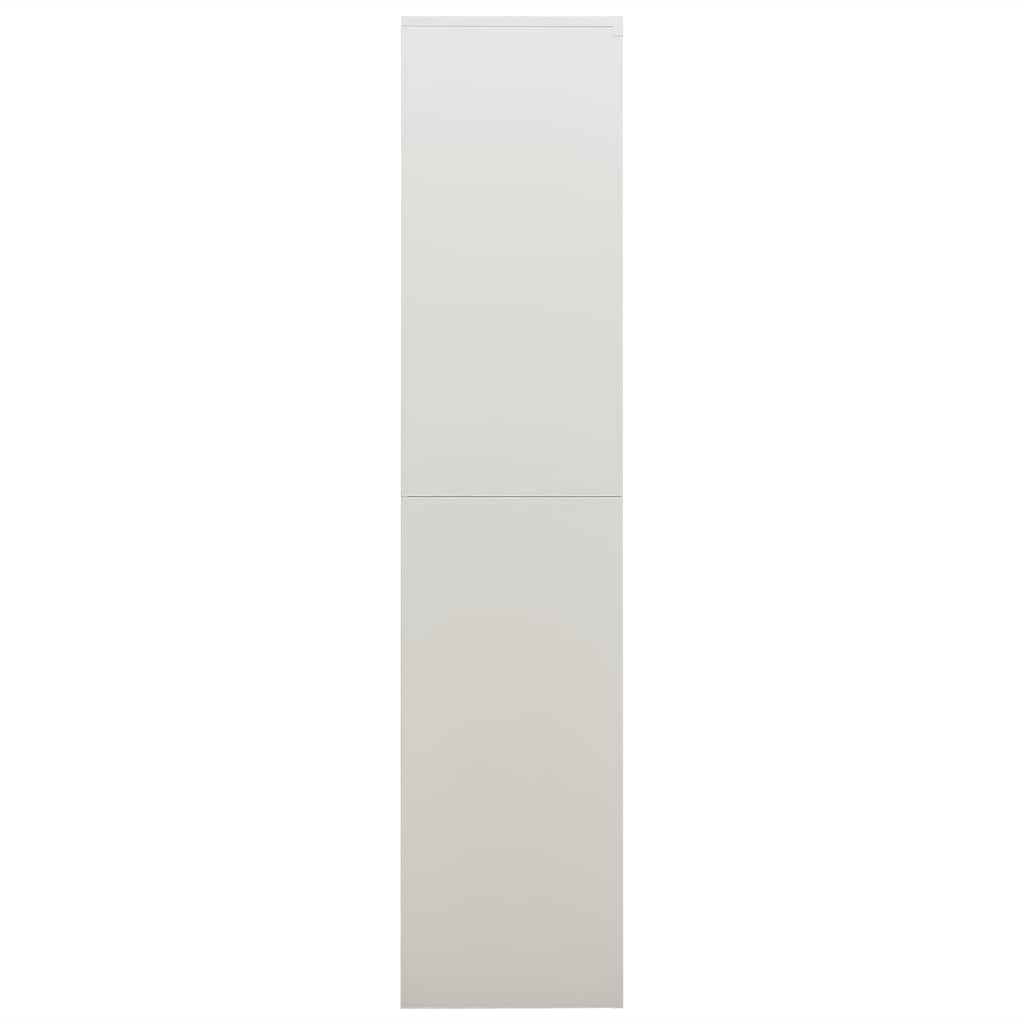 Schließfachschrank Weiß 90x40x180 cm Stahl