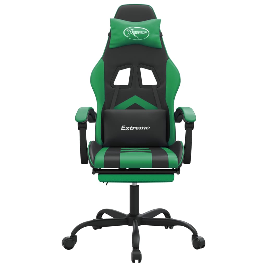 Gaming-Stuhl Drehbar Schwarz und Rot Kunstleder