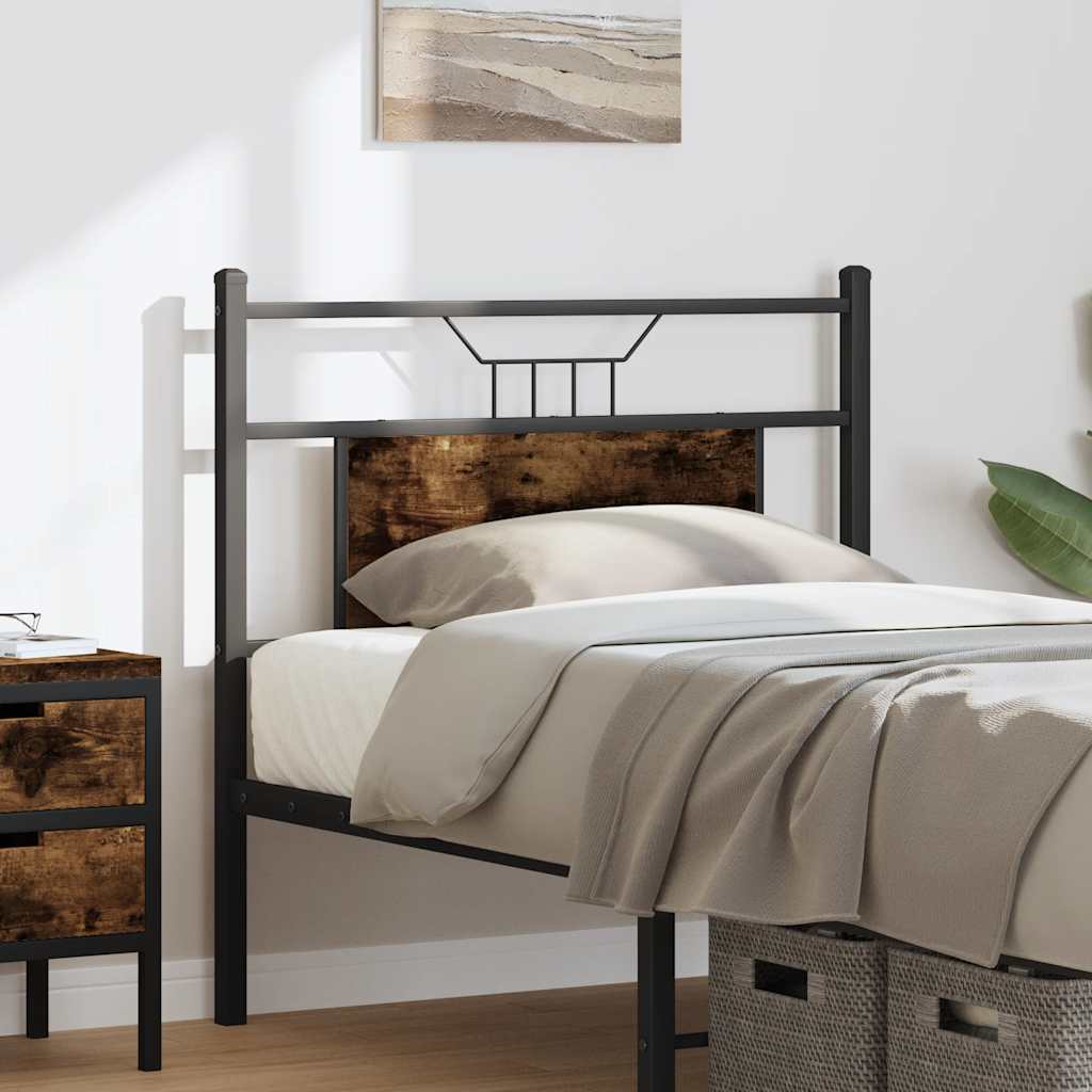 Ersatz-Kopfteil Räuchereiche 75 cm Holzwerkstoff und Stahl