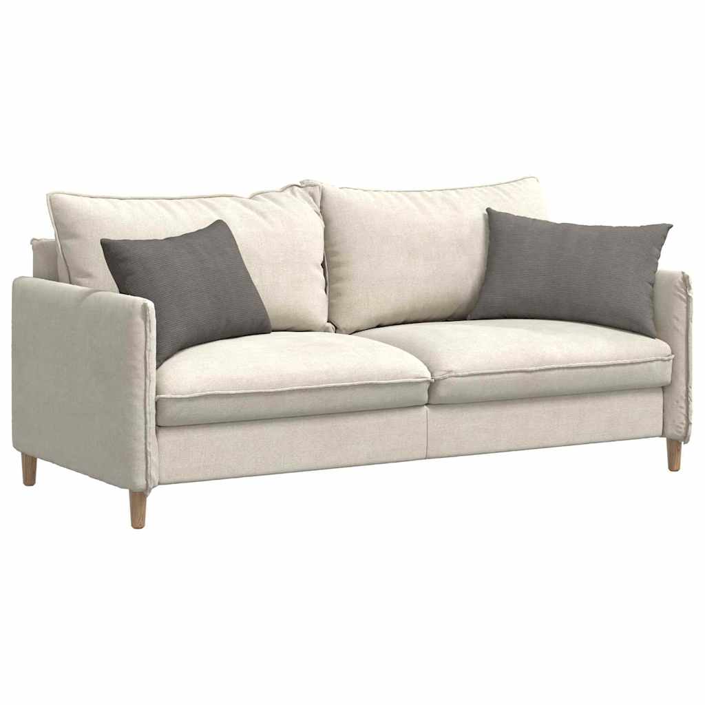 Sofakissen 2 Stück Hellgrau 50 x 30 cm Cordstoff