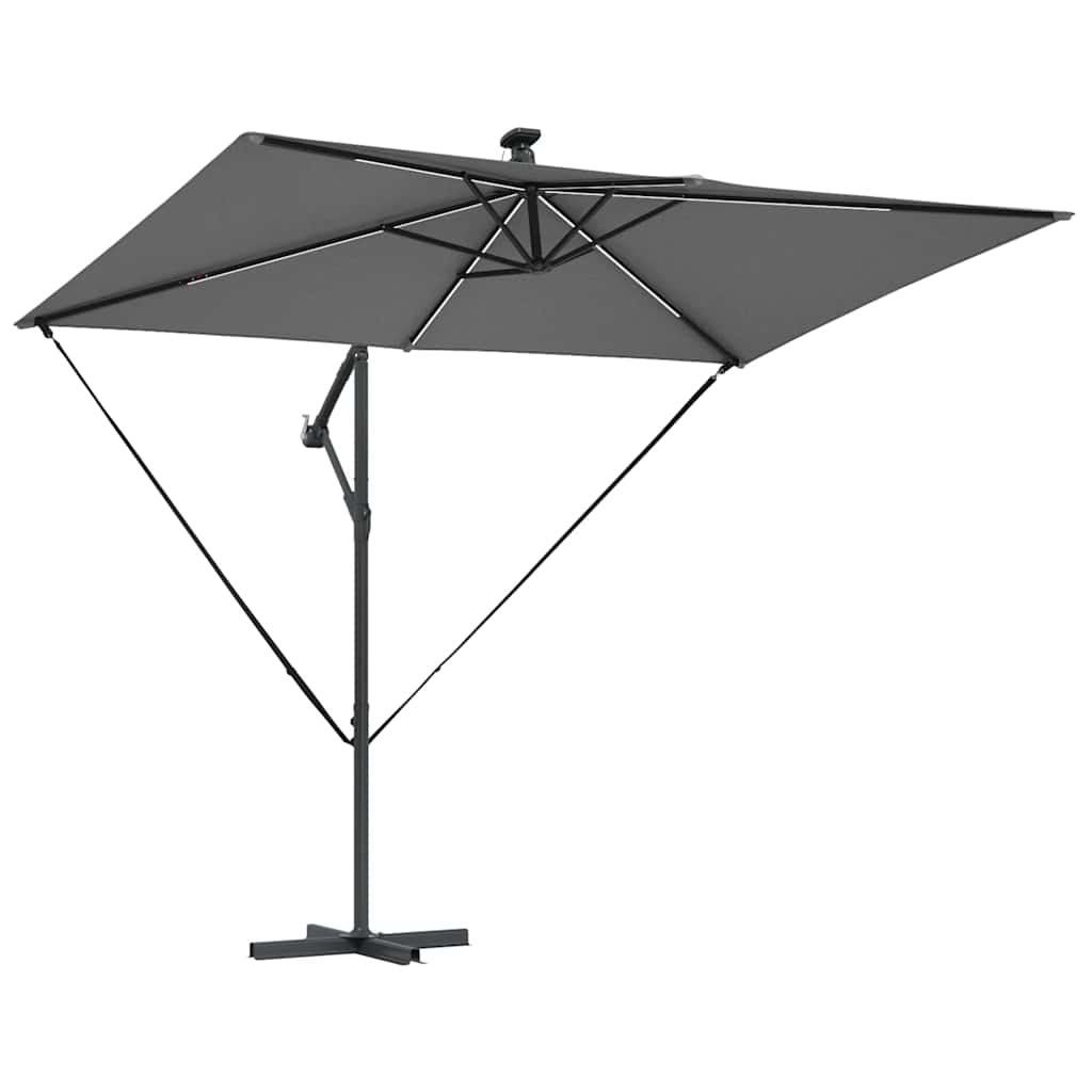 Sonnenschirm Sand 294 x 200 x 270 cm Polyester und Aluminium