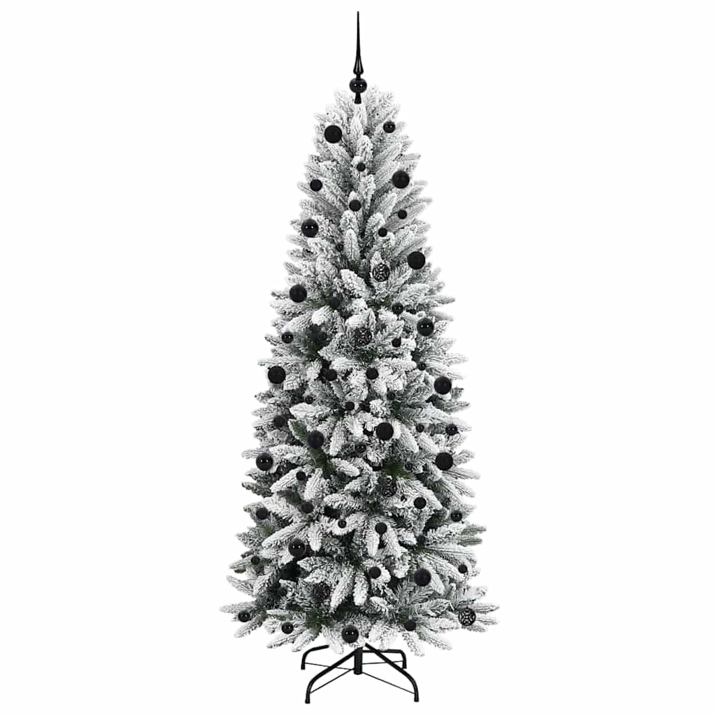 Künstlicher Weihnachtsbaum mit 150 LEDs mit Ständer Weiß 120 cm