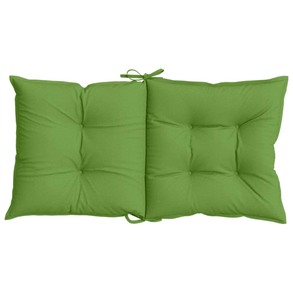 Niedriglehner-Auflagen 2 Stk Melange Anthrazit 100x50x7cm Stoff