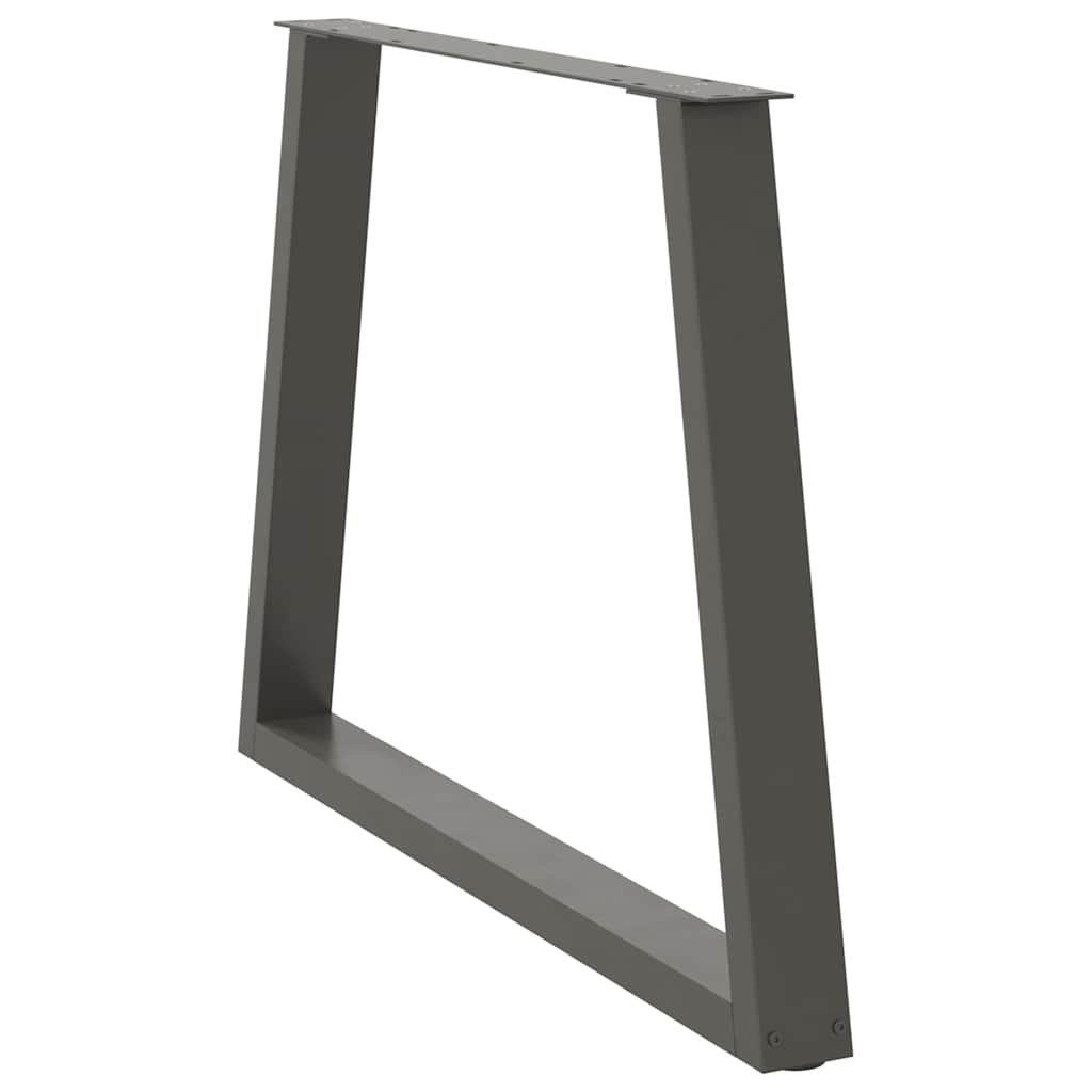 Couchtischbeine V-Form 2 Stück Schwarz 30x(30-31,3) cm Stahl