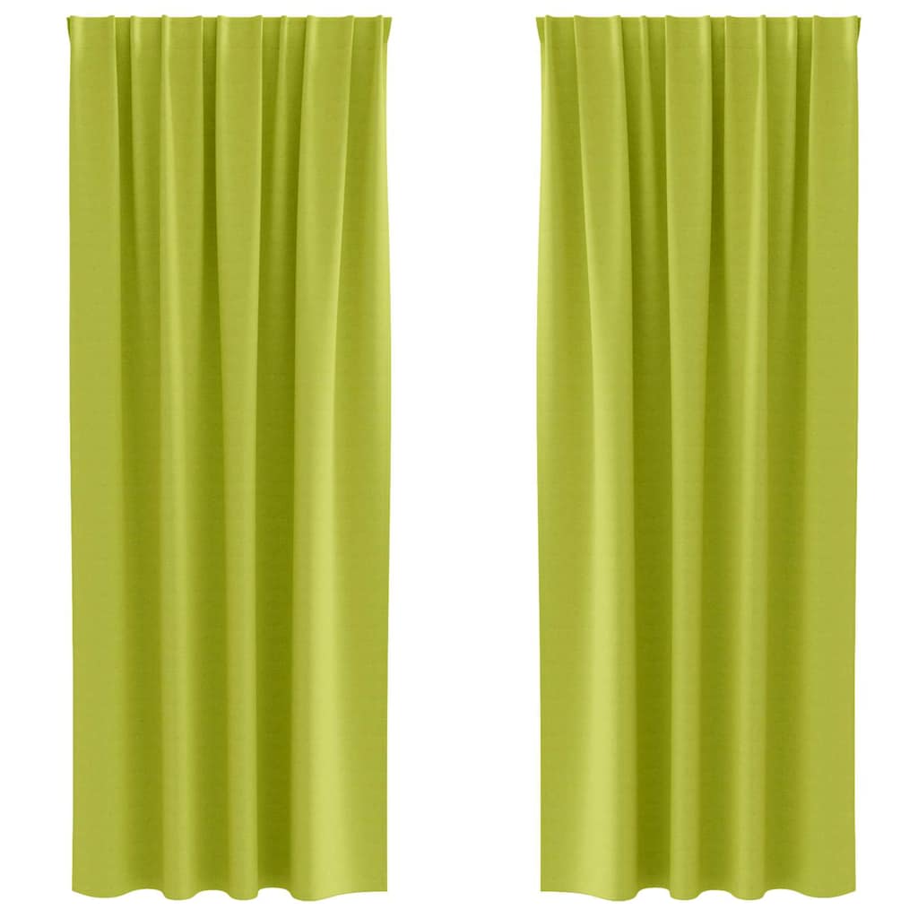 Verdunkelungs-Vorhänge mit Ringen 2 pcs Beige 140 x 140 cm