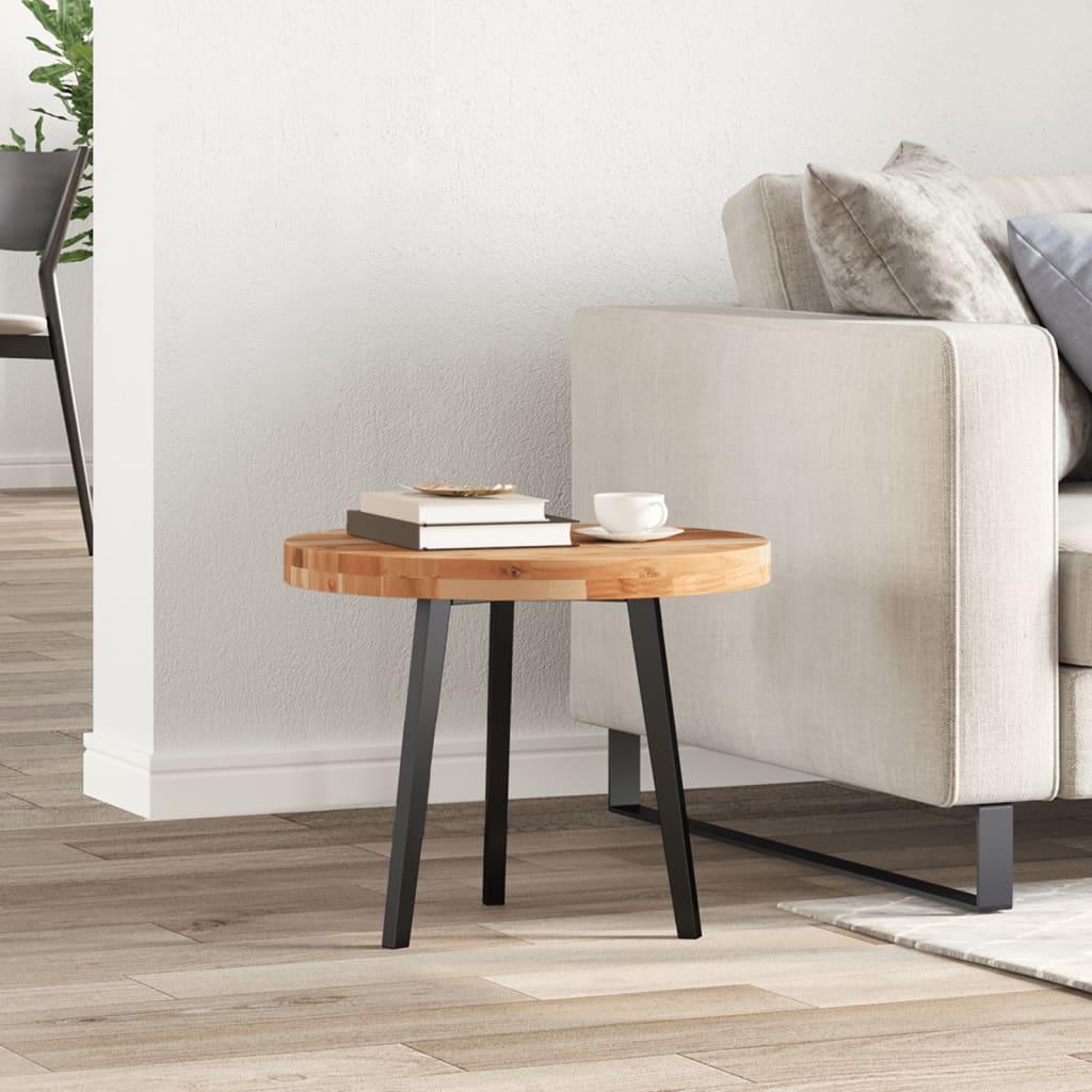 Tischplatte Rund Ø40x2 cm Massivholz Akazie