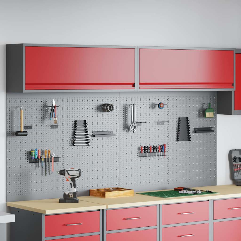 Werkzeugschrank-Set 3 pcs Schwarz Pulverbeschichteter Stahl