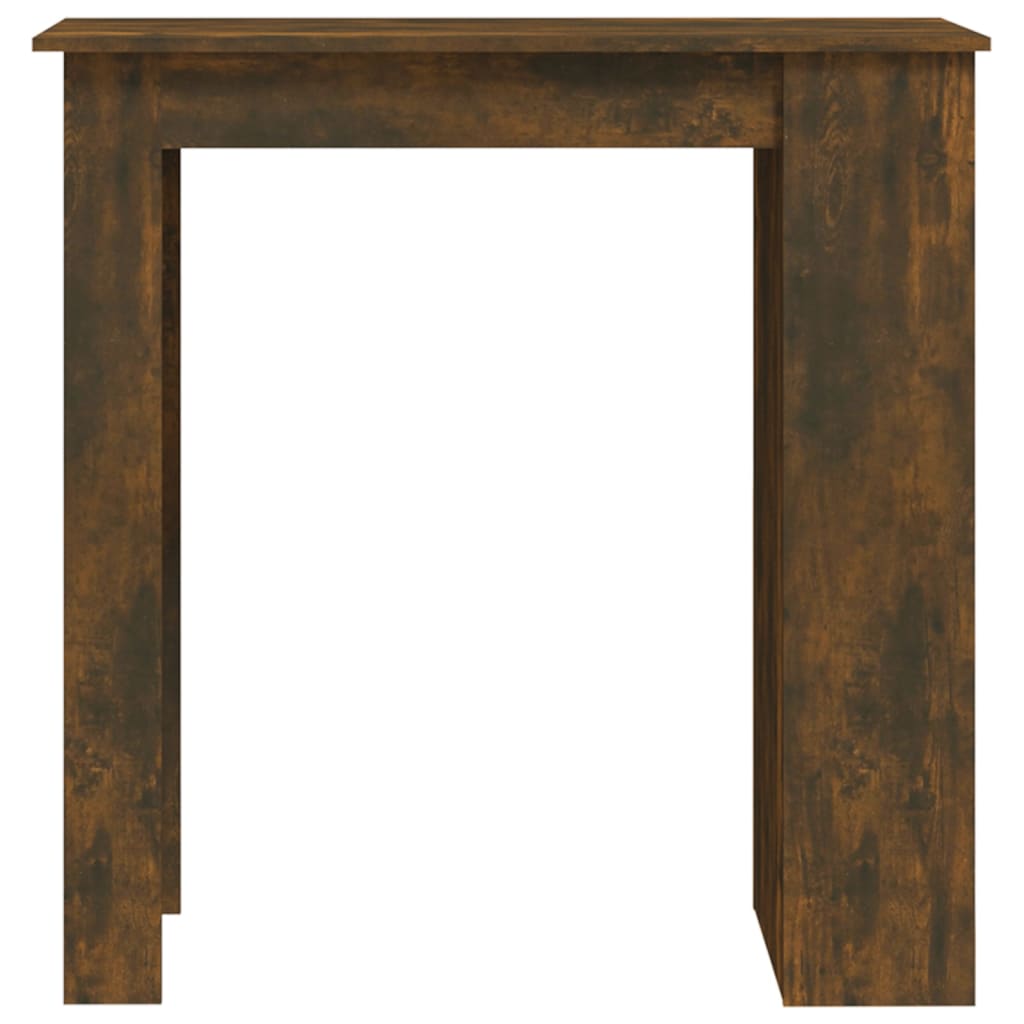 Bartisch mit Ablagefläche Weiß 102x50x103,5 cm Holzwerkstoff