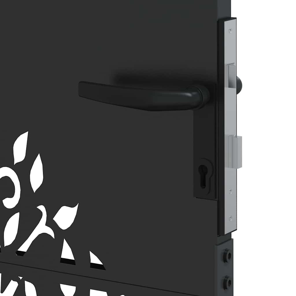 Gartentor 85x75 cm Cortenstahl Baum-Design