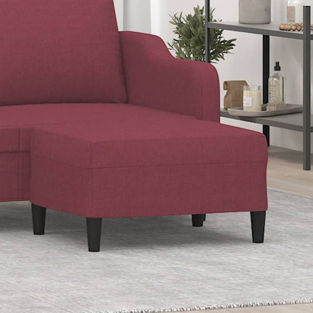 Fußhocker Hellgrau 60x50x41 cm Stoff