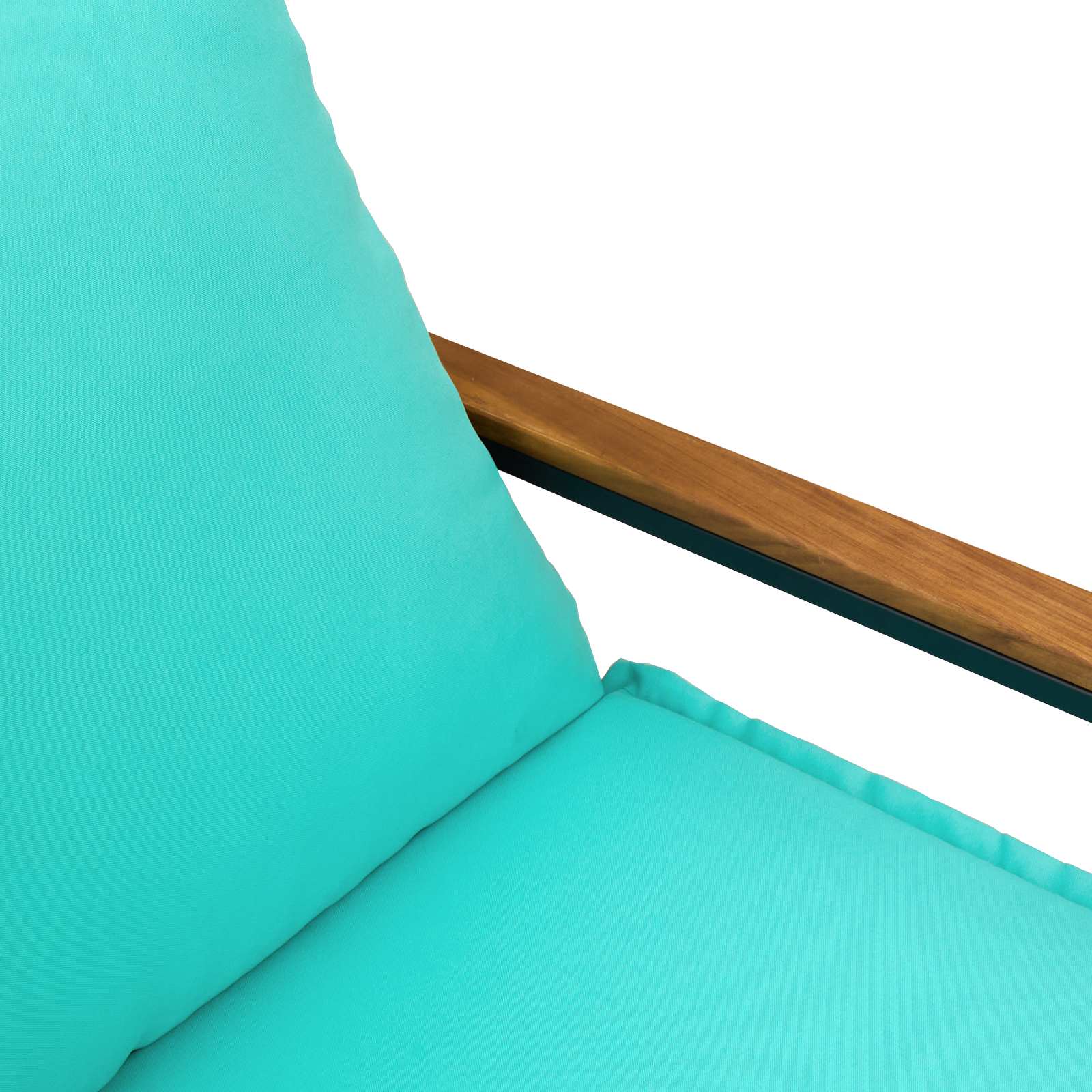 Bank mit Kissen Schwarz und Cremeweiß 115 x 65 x 72 cm Rattan