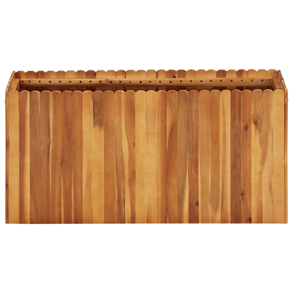 Garten-Hochbeet 50 x 30 x 25 cm Massivholz Akazie