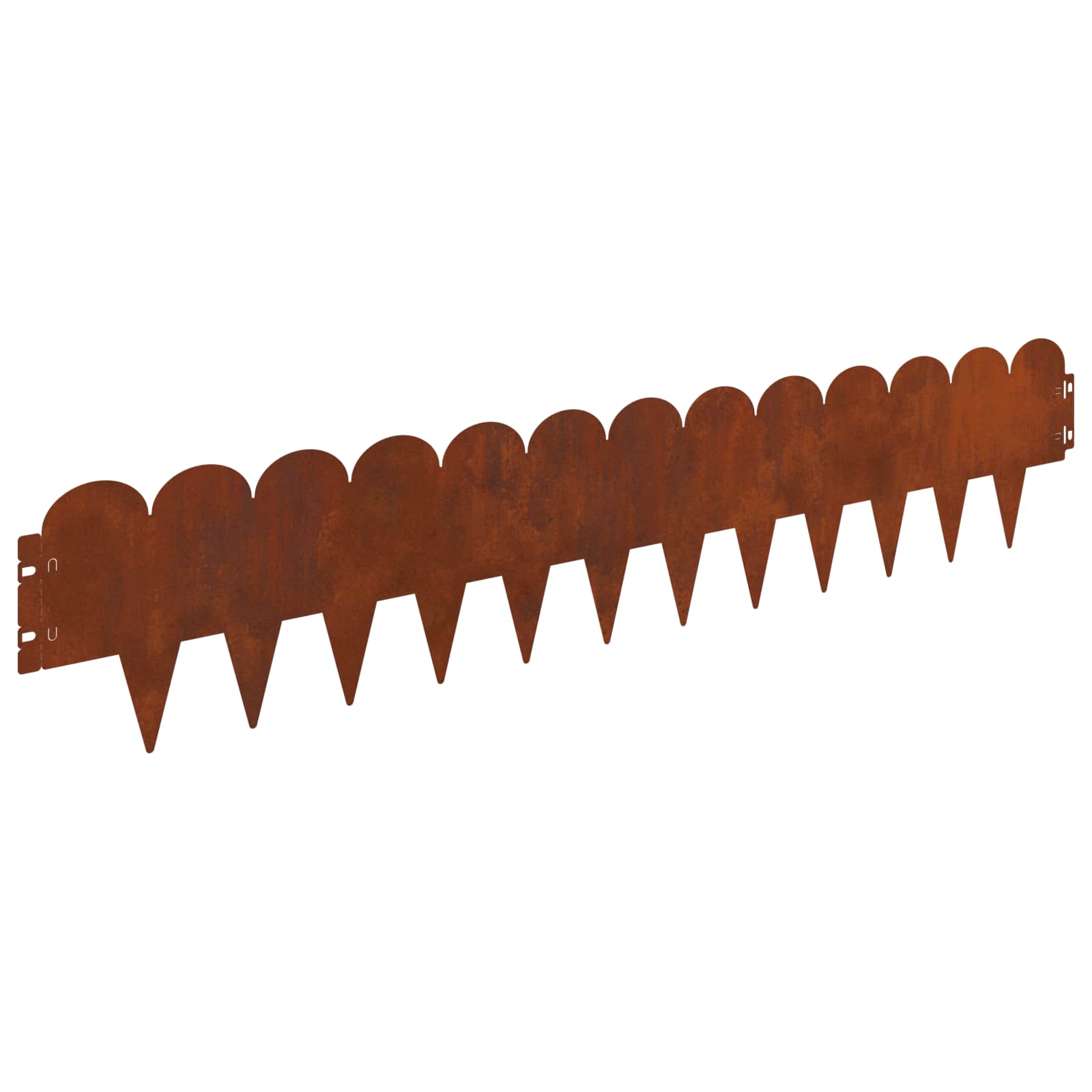 Raseneinfassung 10 pcs 103 x 15 cm Stahl Schwarz