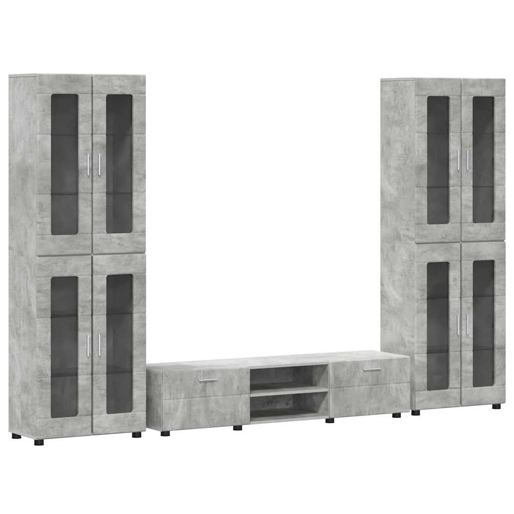 Highboard mit Regal FLORIN Weiß 60 x 35 x 182 cm Holzwerkstoff