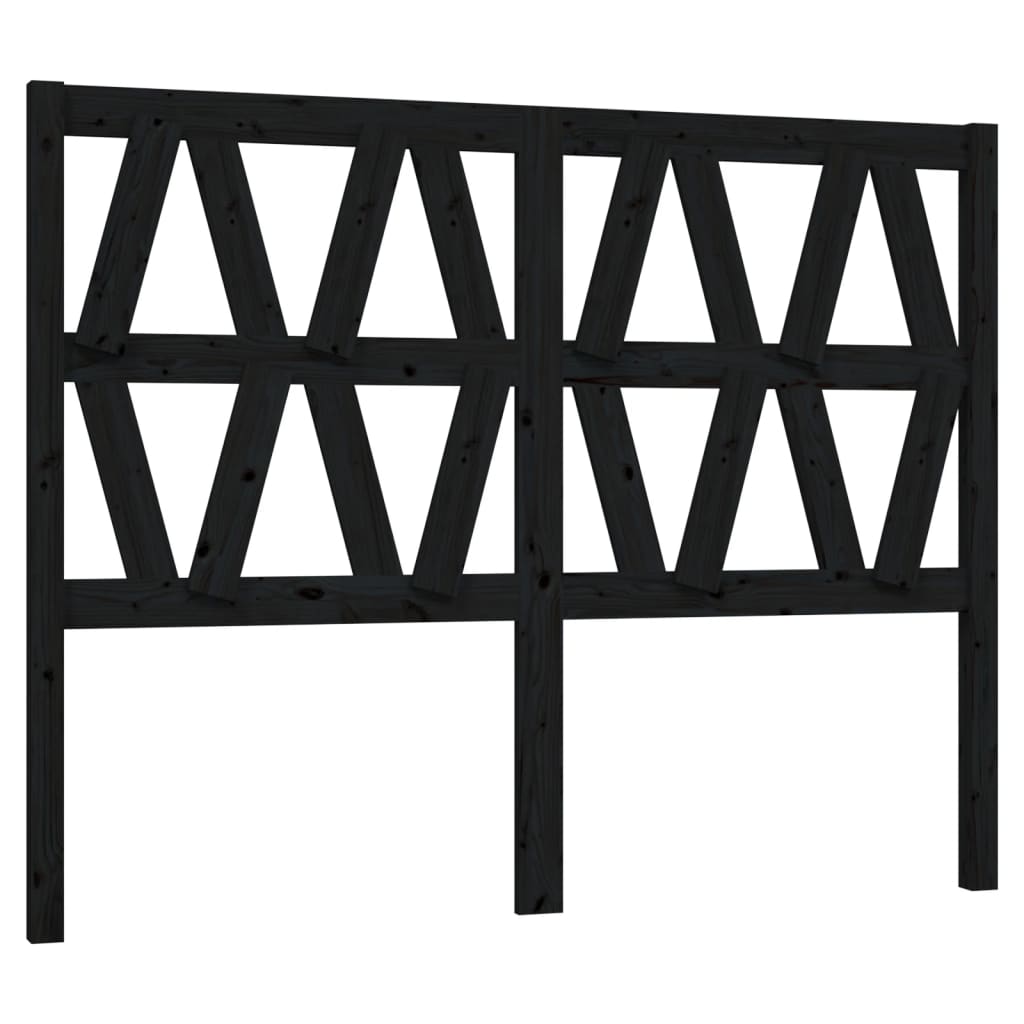 Kopfteil Grau 81x4x100 cm Massivholz Kiefer