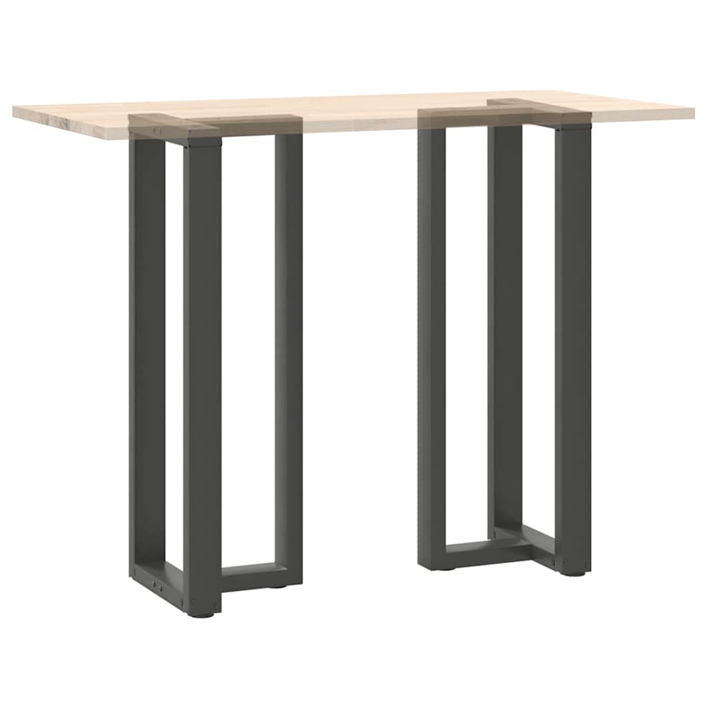 Couchtischbeine T-Form 2 Stk. Schwarz 30x25x(30-31) cm Stahl