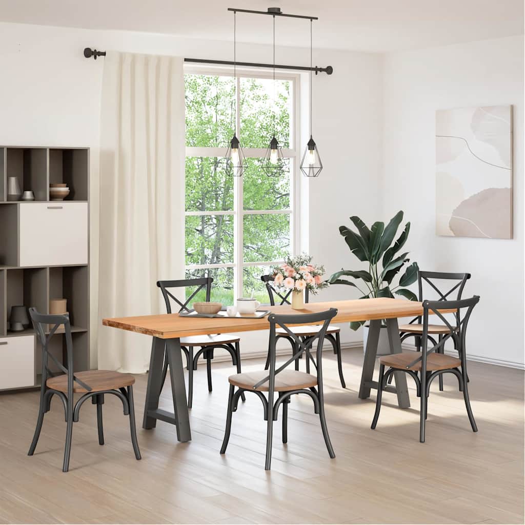 Couchtischbeine A-Form 2 Stk. 30x(30-31) cm Stahl