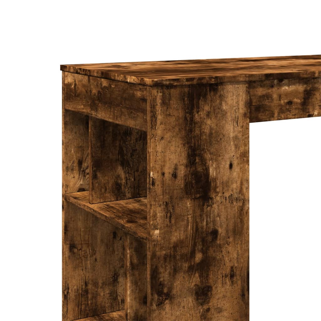Bartisch Schwarz Eichen-Optik 102 x 50 x 103,5 cm Holzwerkstoff
