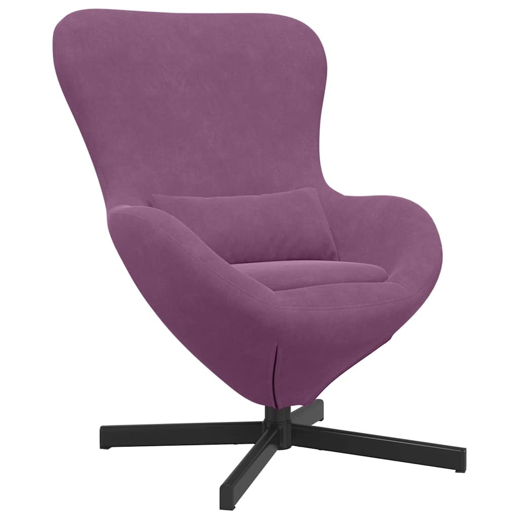 Eiersessel Blau 63 x 73 x 90 cm Samt