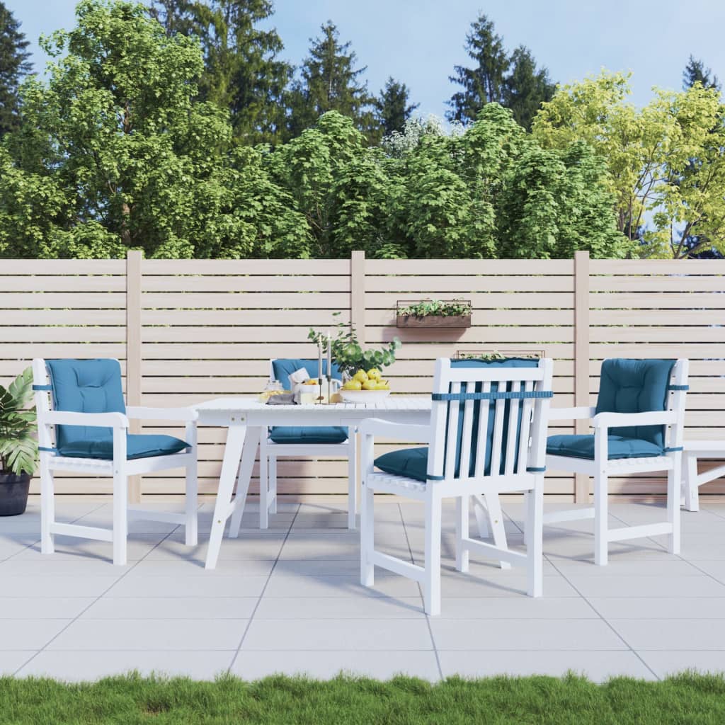 Niedriglehner-Auflagen 2 Stk Melange Anthrazit 100x50x7cm Stoff
