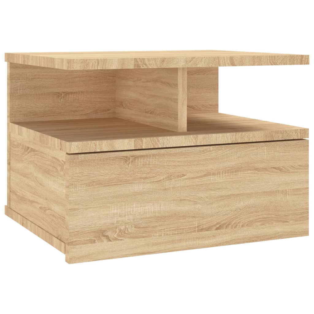 Hängender Nachttisch Weiß 40x31x27 cm Holzwerkstoff