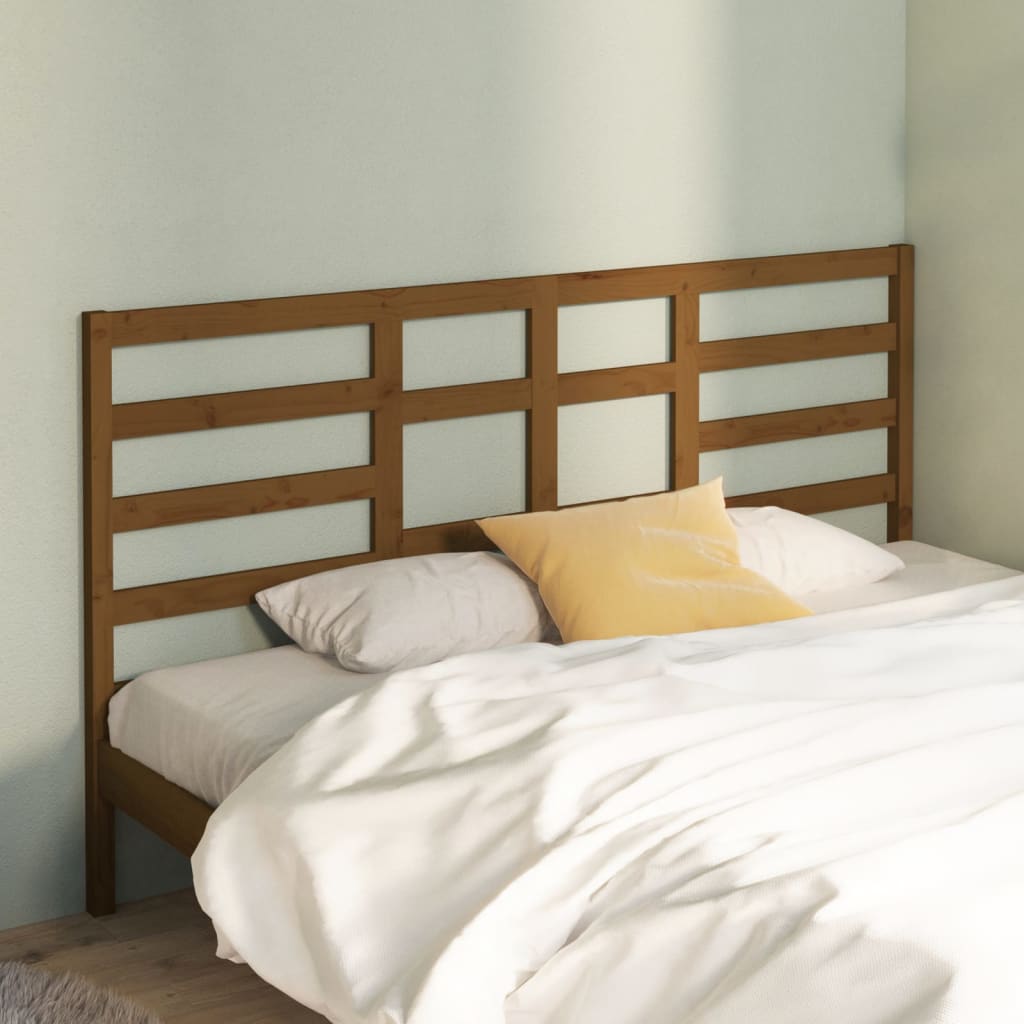Bett-Kopfteil Grau 81x4x104 cm Massivholz Kiefer