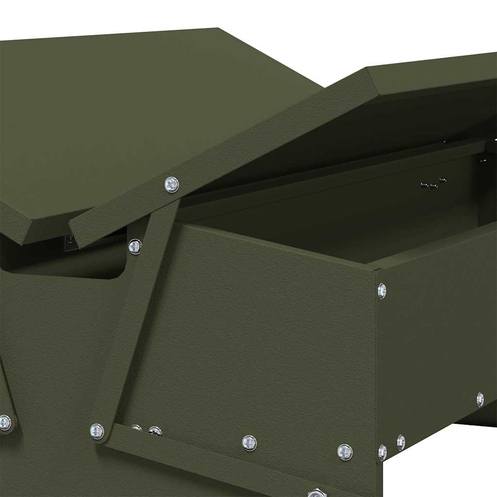 Hühnertretfeeder Schwarz 48,5 x 39,5 x 19 cm