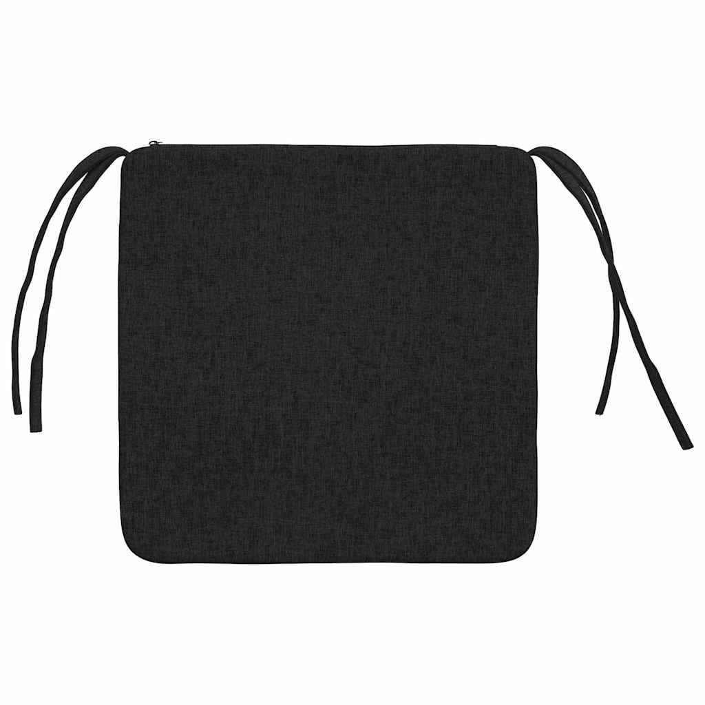 Sitzkissen 4 pcs Hellgrau 40 x 40 x 3 cm Stoff