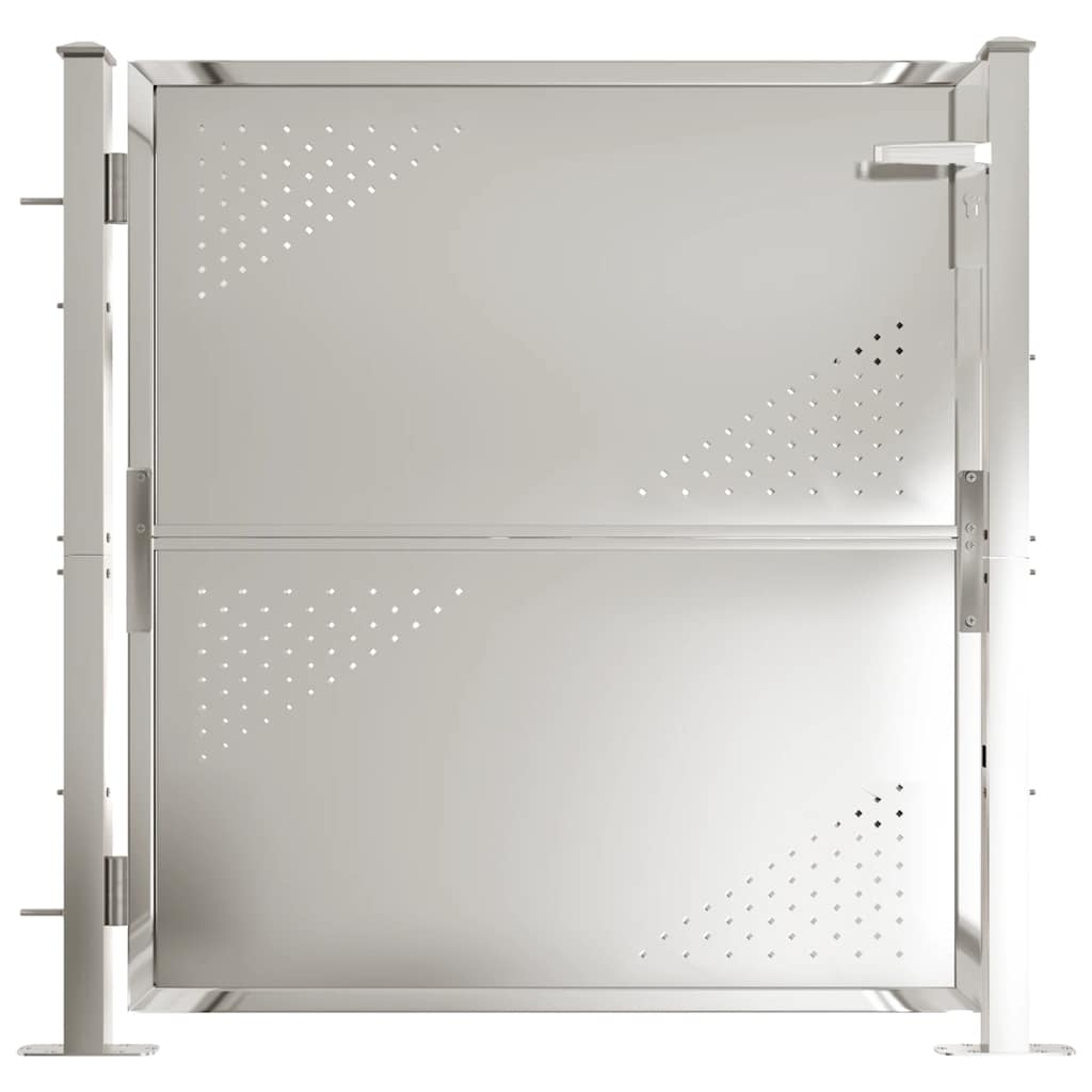 Gartentor 100 x 95 cm Edelstahl