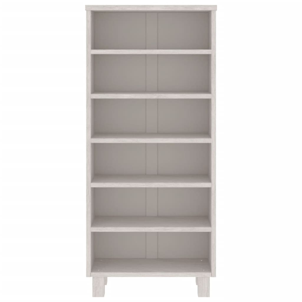 CD-Schrank HAMAR Honigbraun 45x18x100 cm Massivholz Kiefer