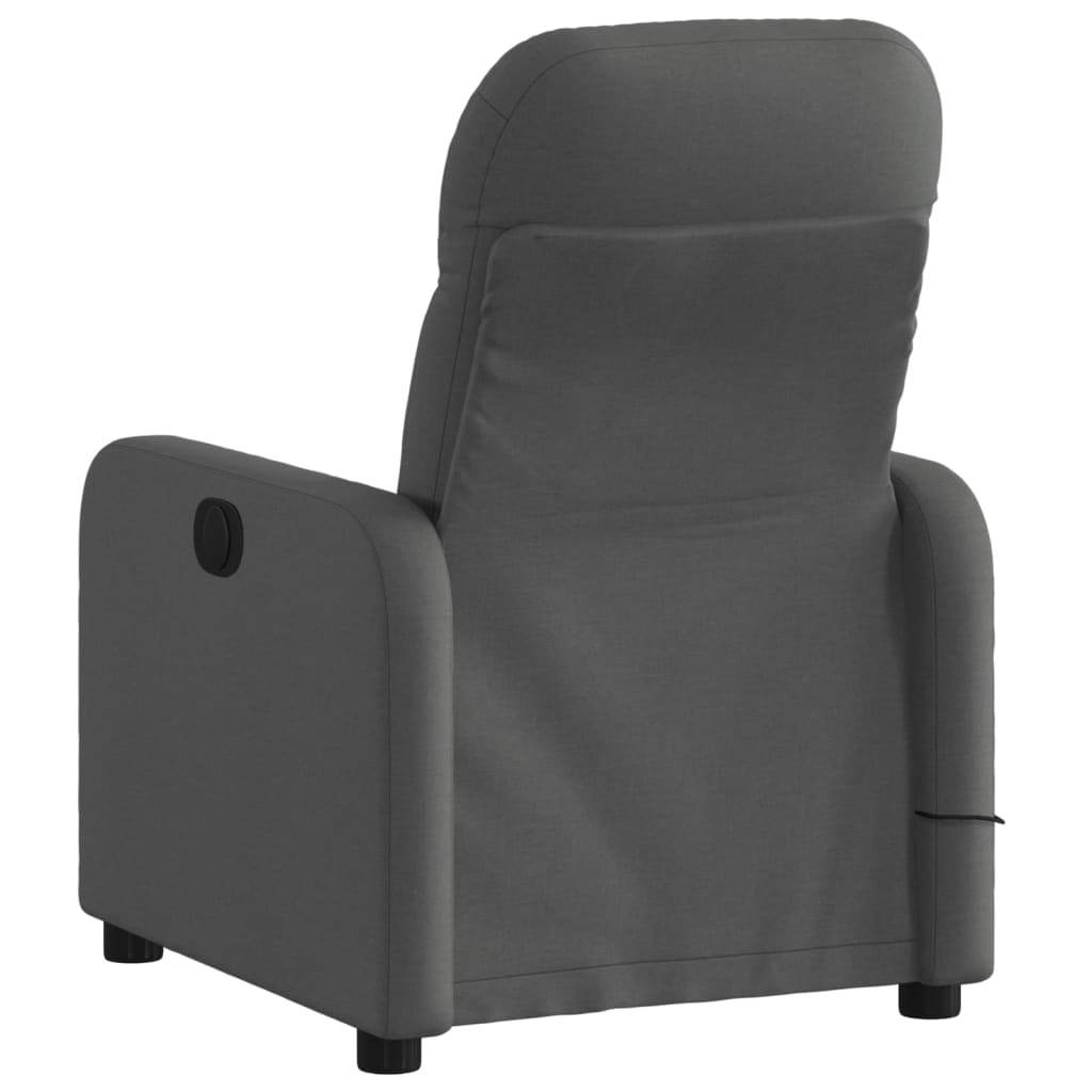 Massage-Relaxsessel, hellgrauer Stoff