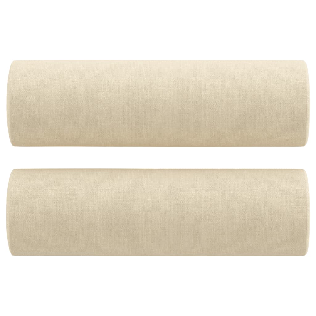 4-tlg. Sofagarnitur mit Kissen Taupe Stoff