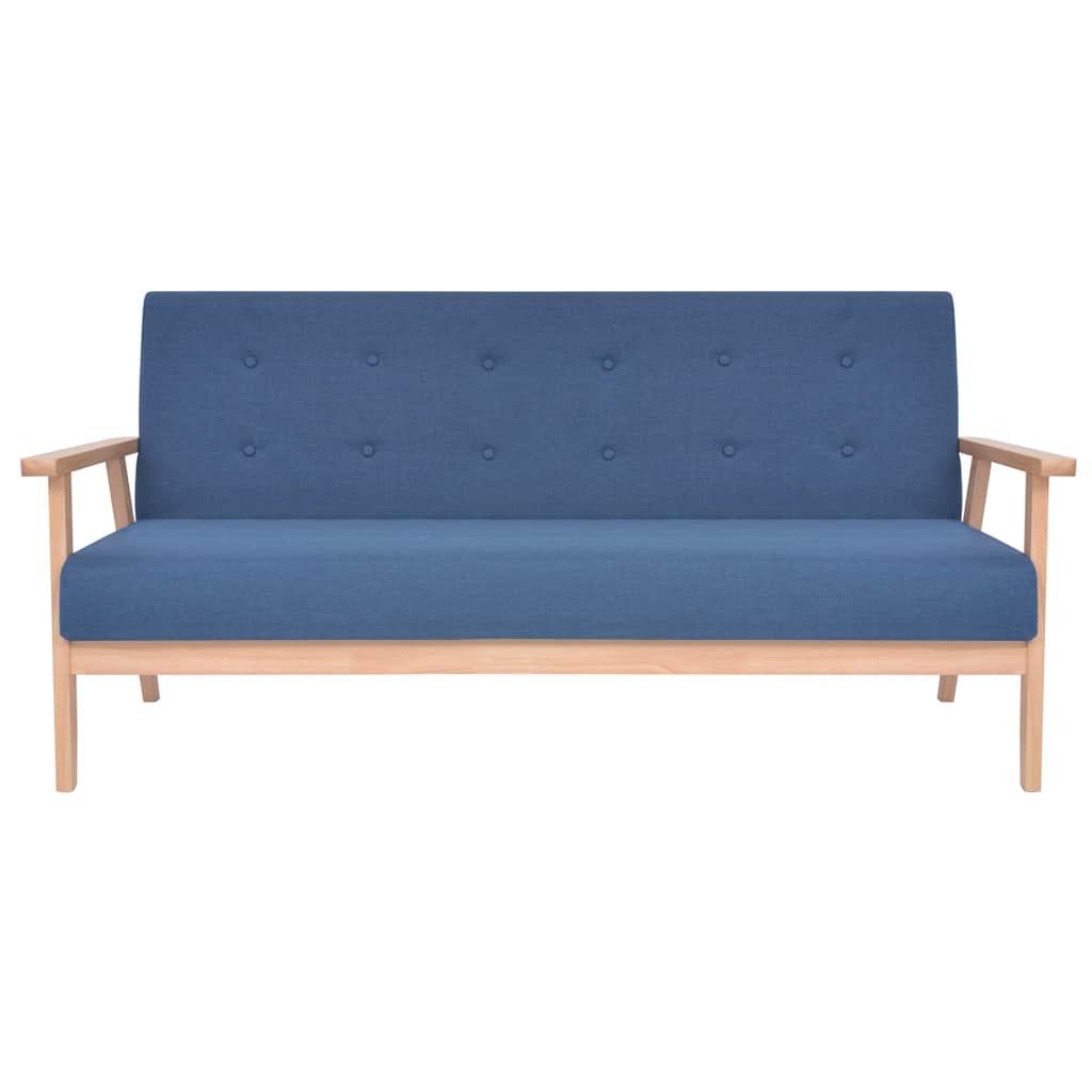 2-Sitzer-Sofa Stoff Hellgrau