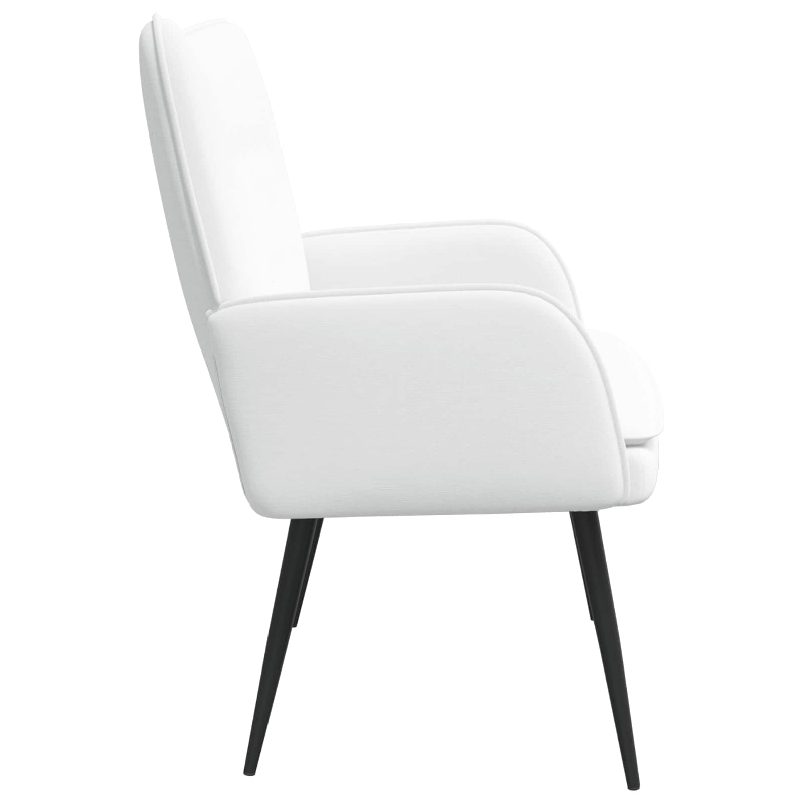 2-Sitzer Sofa Hellgrau 115 x 61 x 87 cm Stoff