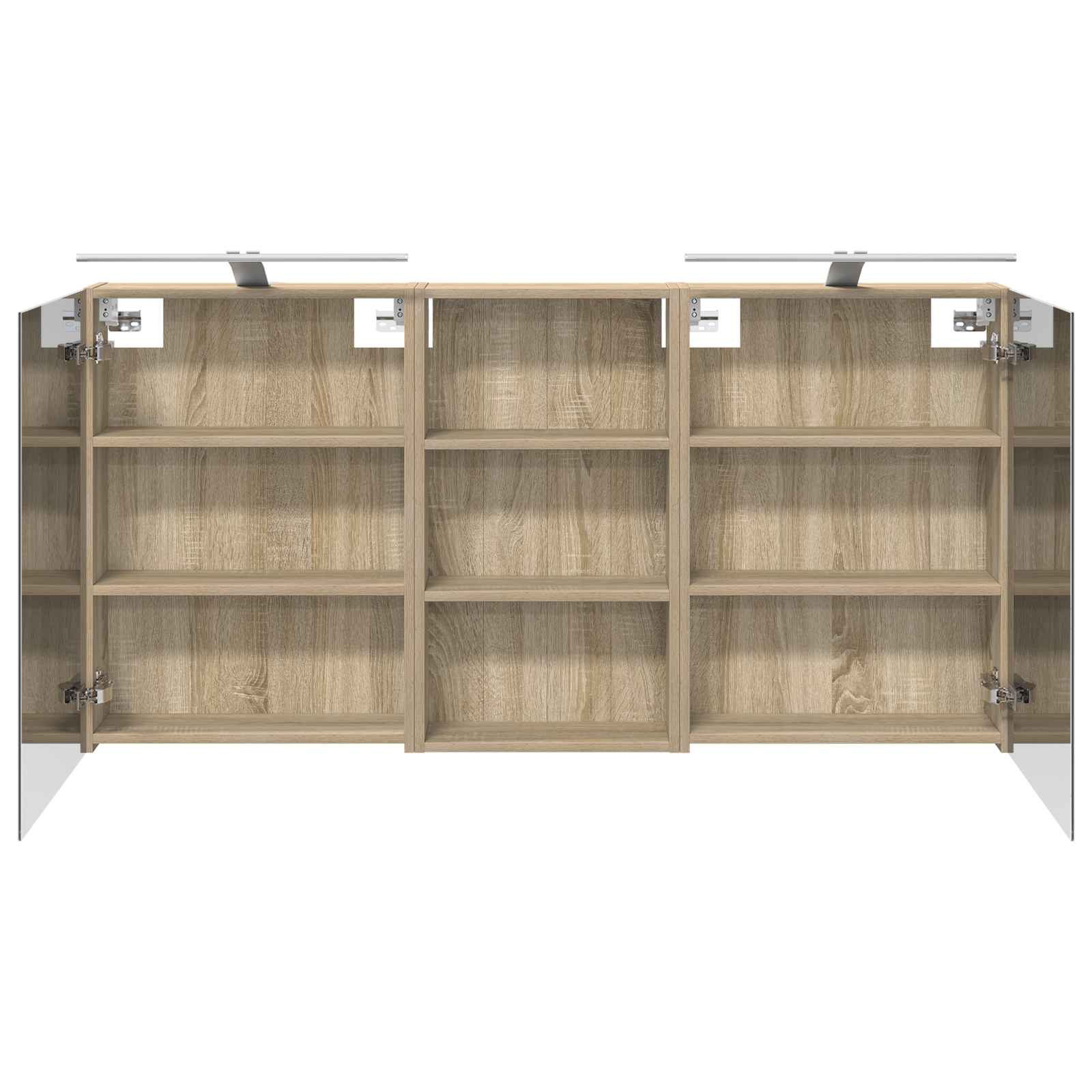 Badezimmerschrank-Set 3 pcs 80 x 10,5 x 50 cm Holzwerkstoff