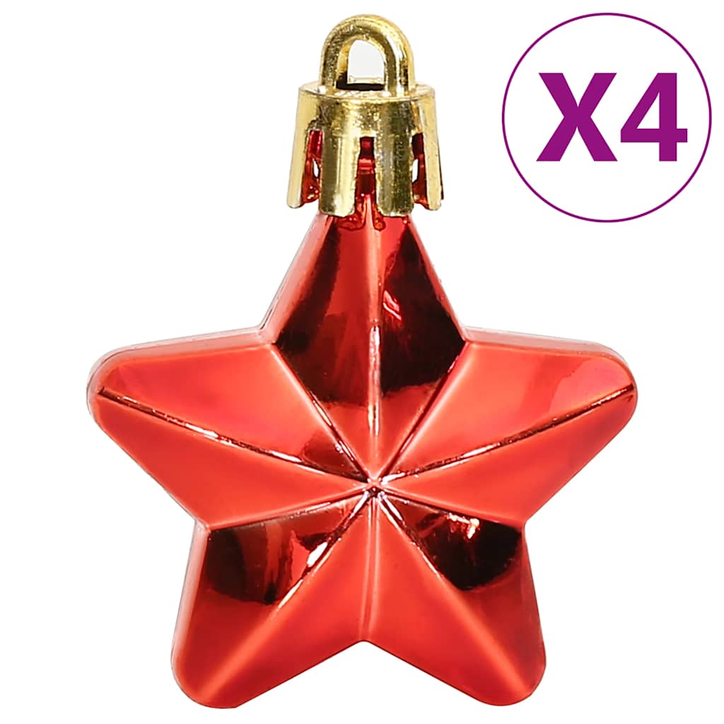 111-tlg. Weihnachtskugel-Set Golden Polystyrol