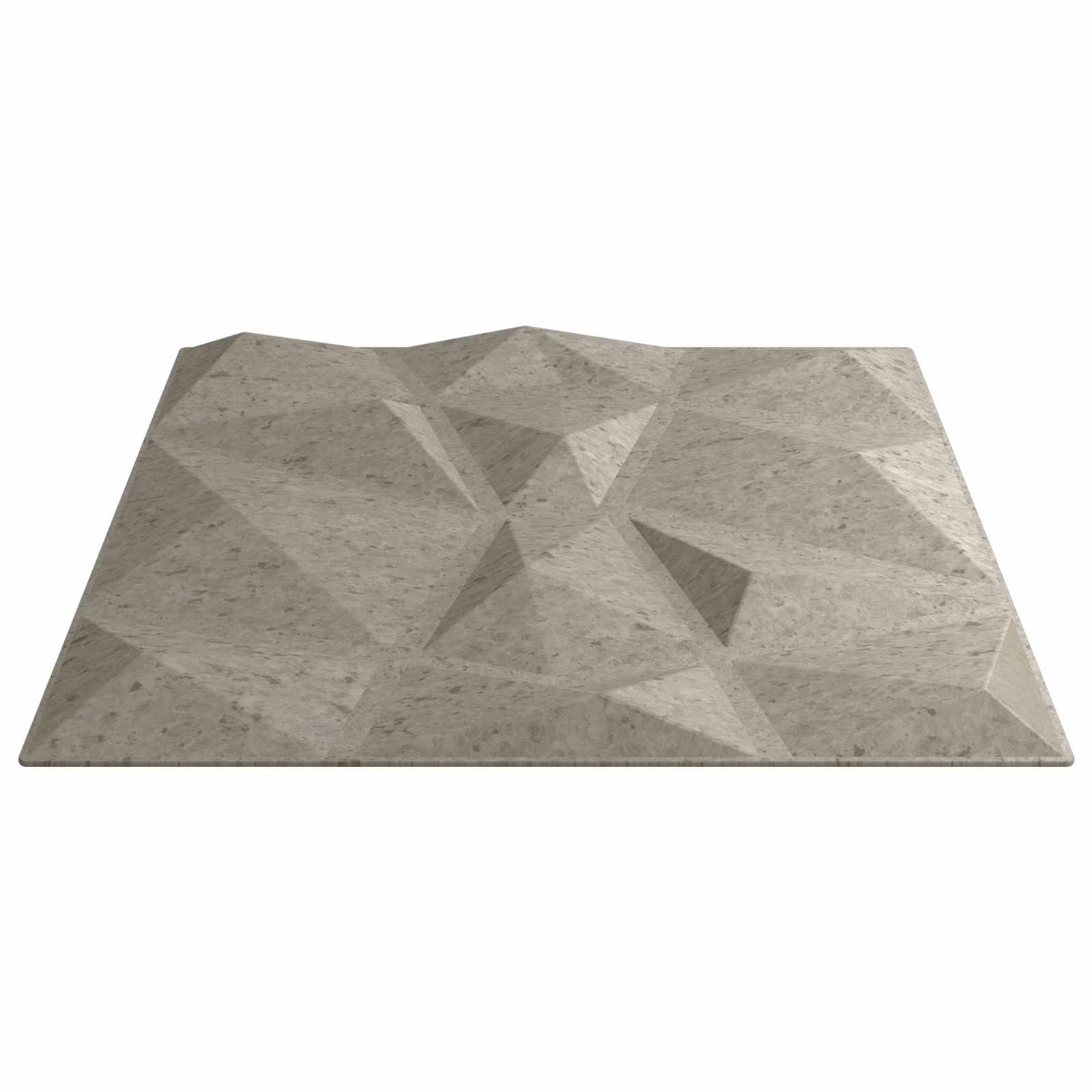 Wandpaneele 12 pcs Diamant Weiß 50 x 50 cm XPS Schaum