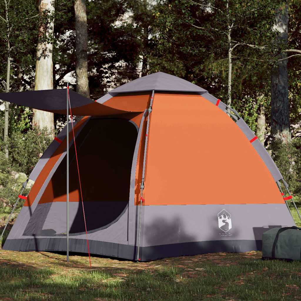 Campingzelt 4 Personen Grün Quick Release