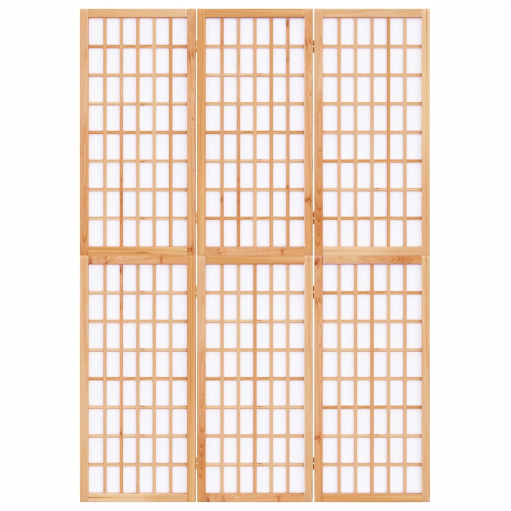 3-tlg. Paravent Japanischer Stil Faltbar 120x170 cm Schwarz