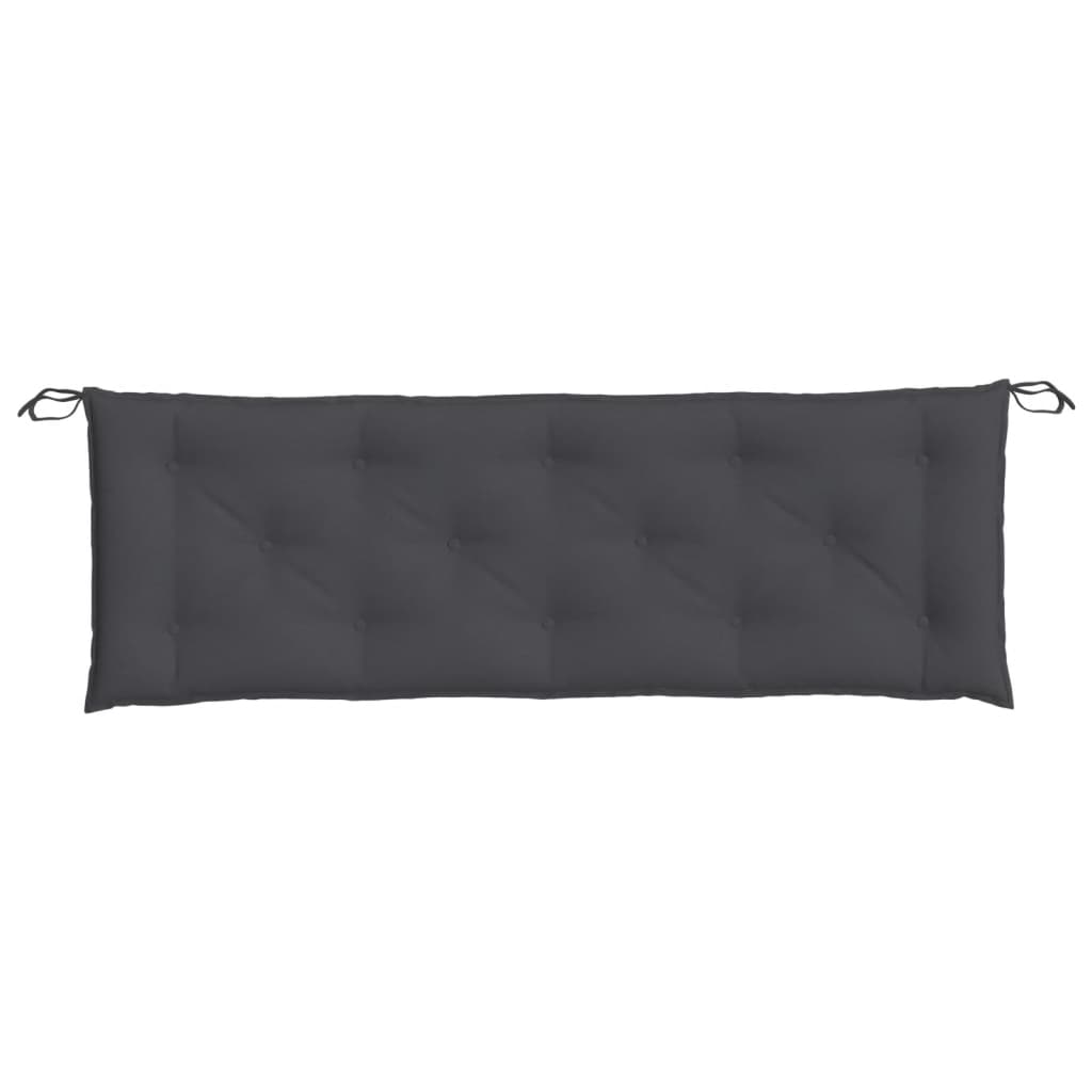 Gartenbank-Auflagen 2 Stk. Melange Anthrazit 100x50x7 cm Stoff