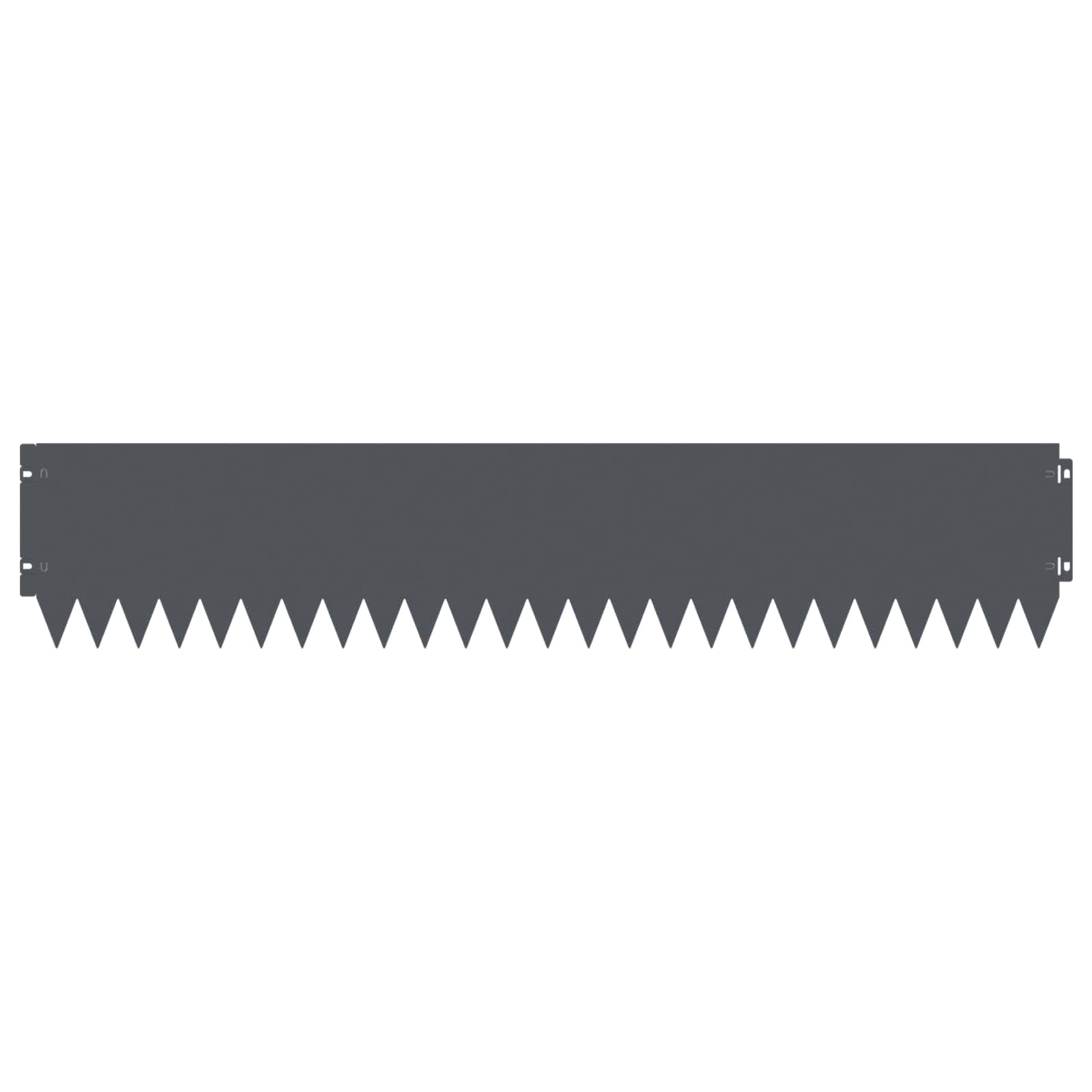 Raseneinfassung 10 pcs 103 x 10 cm Stahl Schwarz