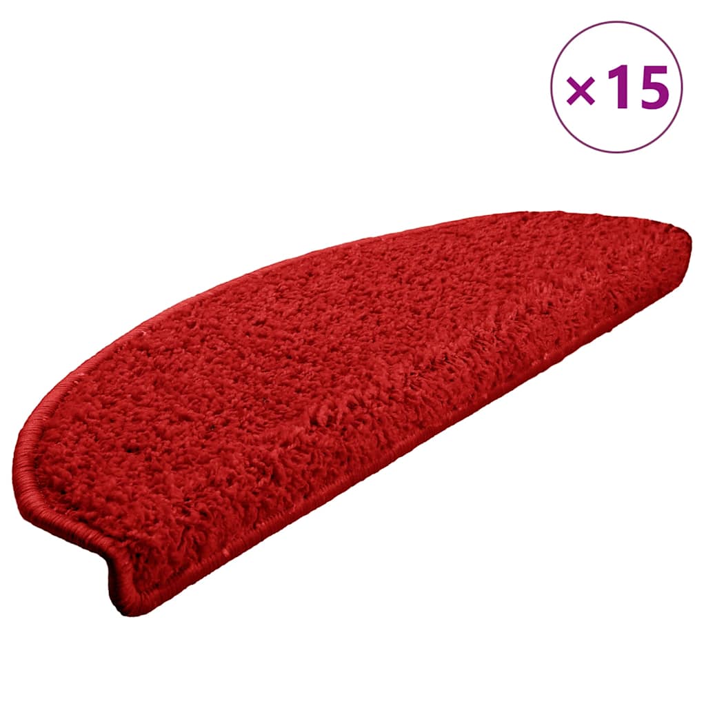 Stufenmatten 15 Stk. 56x17x3 cm Grau Halbrund