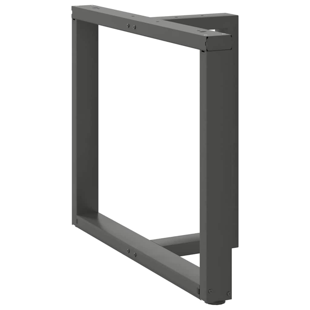Couchtischbeine T-Form 2 Stk. Schwarz 30x25x(30-31) cm Stahl