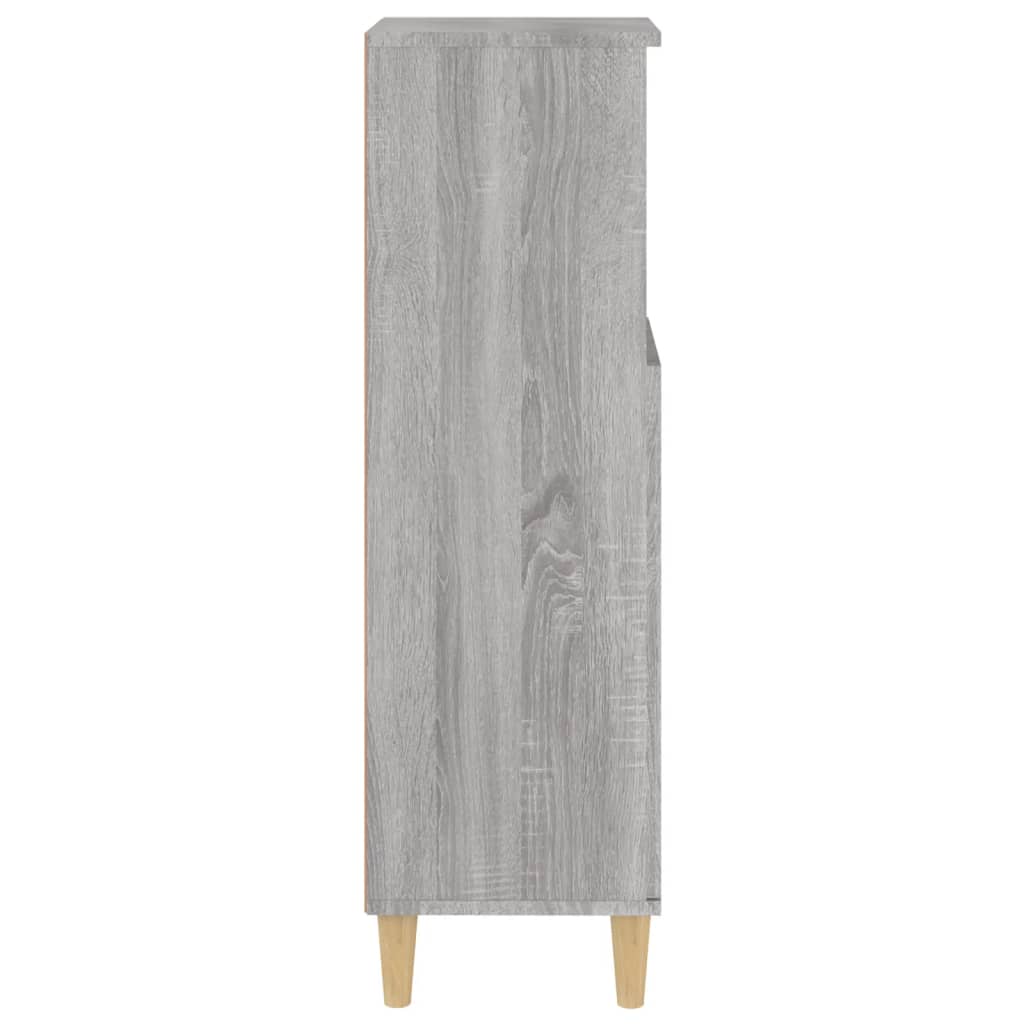Badschrank Weiß 30x30x100 cm Holzwerkstoff