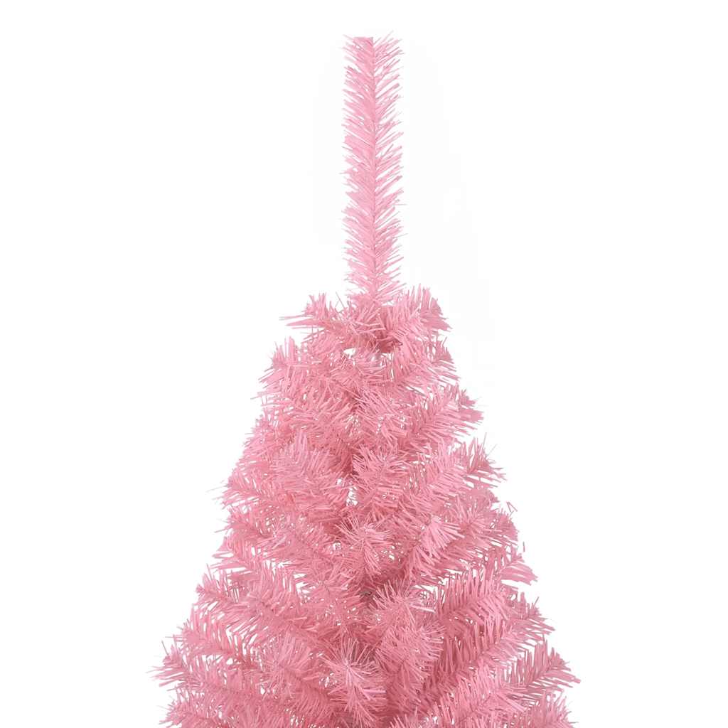 Künstlicher Halb-Weihnachtsbaum mit Ständer Grün 150 cm PVC