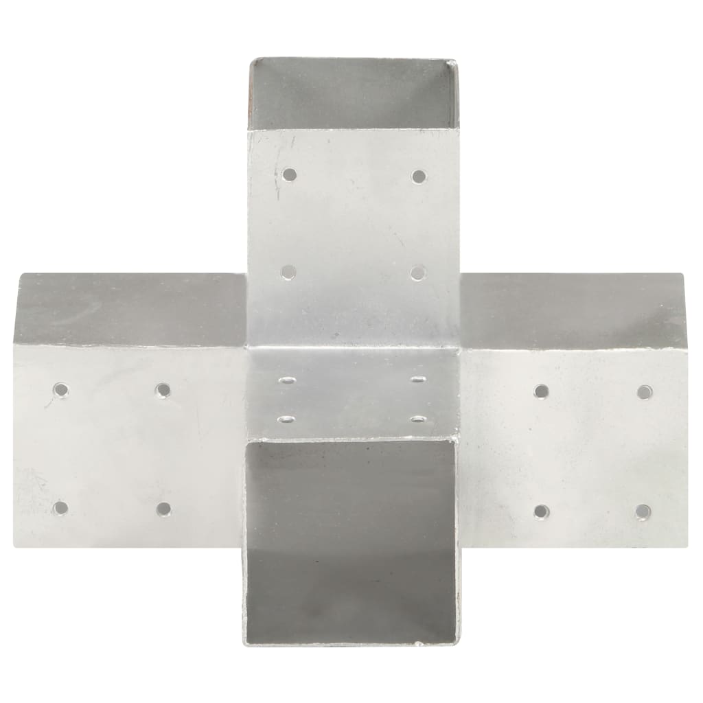 Pfostenverbinder L-Form Verzinktes Metall 71 x 71 mm