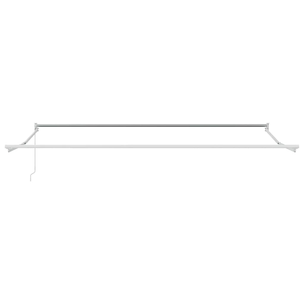 Ausziehbarer Sonnenschirmrahmen Weiß 300 x 250 cm Aluminium
