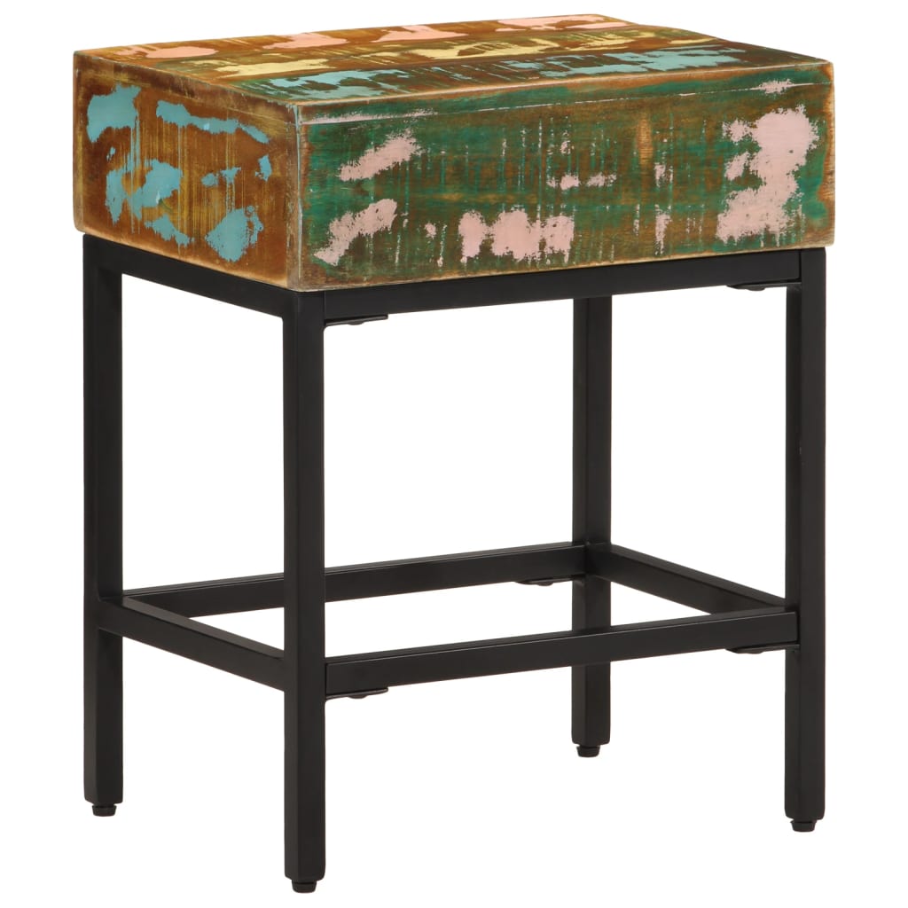 Beistelltisch 40x30x50 cm Raues Mango-Massivholz
