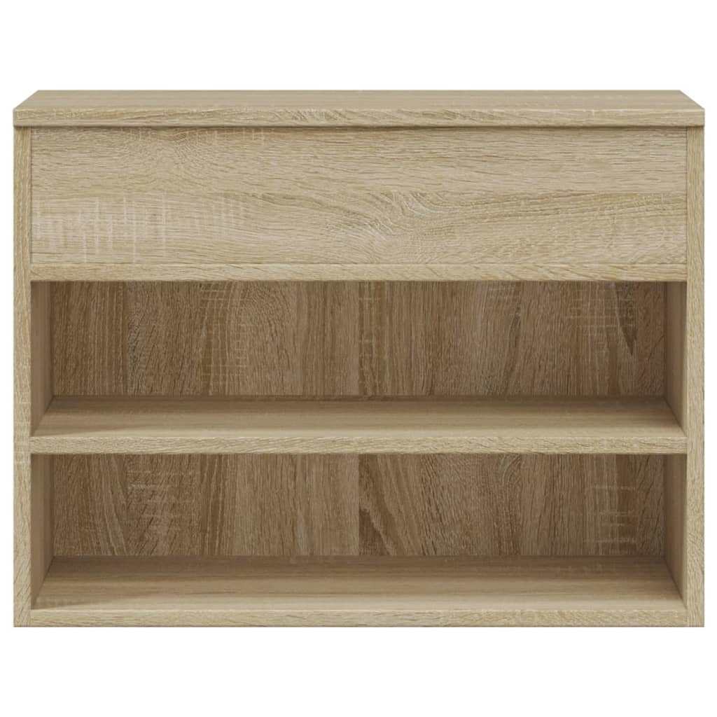 Schuhbank Weiß 60x30x45 cm Holzwerkstoff