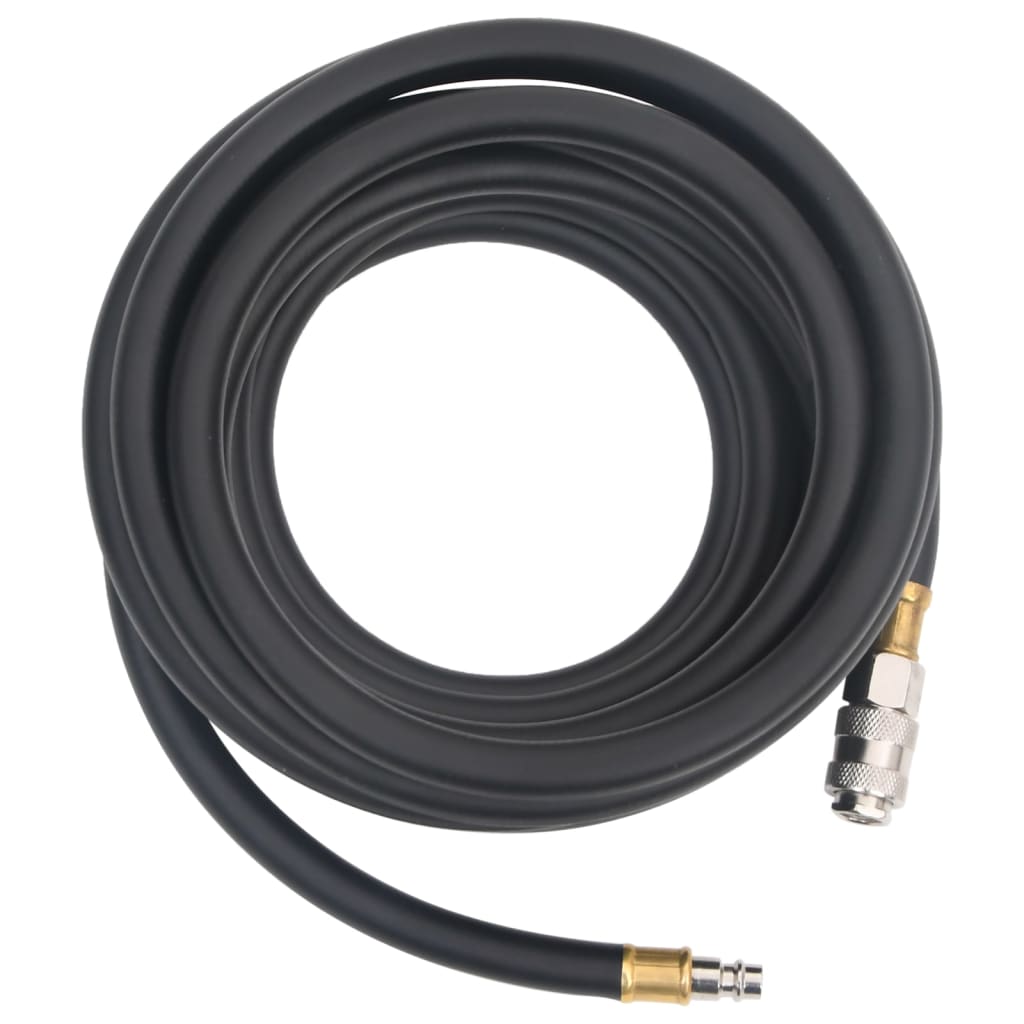 Hybrid-Luftschlauch Schwarz 0,6" 20 m Gummi und PVC